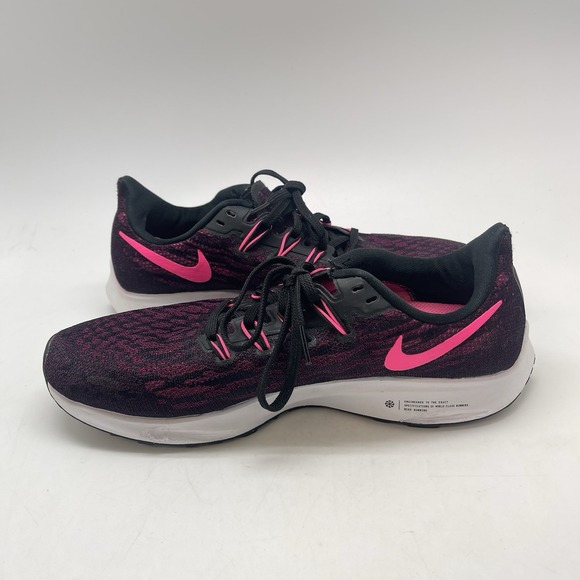 Nike Sneakers Womens 10.5 Air Zoom Pegasus 36 AQ2210-009 Black Running Shoes - Picture 8 of 12